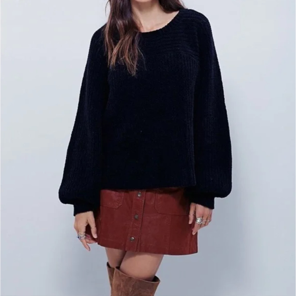 Free People Don't Let Me Go‎ Sweater Black